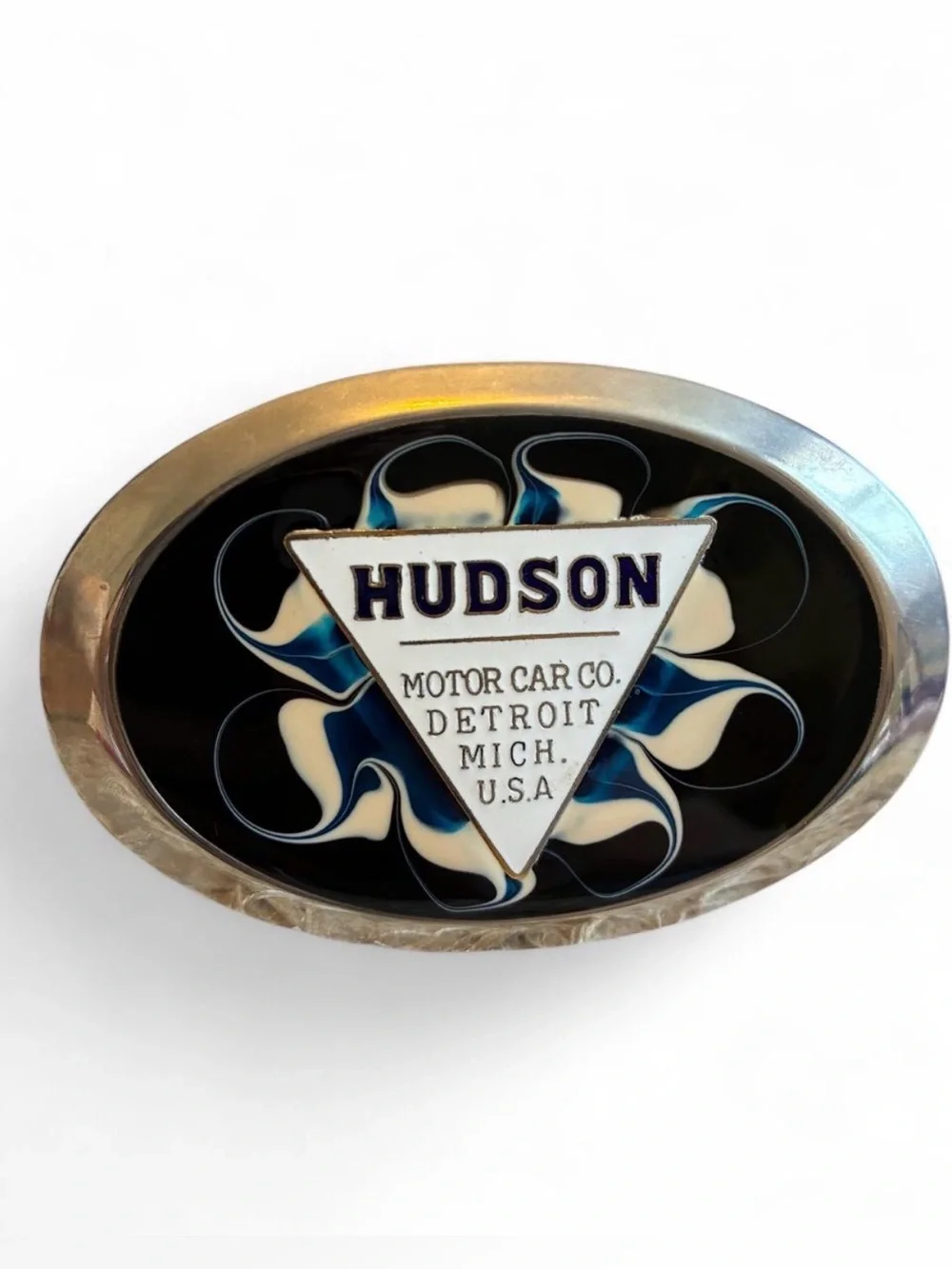 Vintage Hudson Leather Belt And Belt Buckle